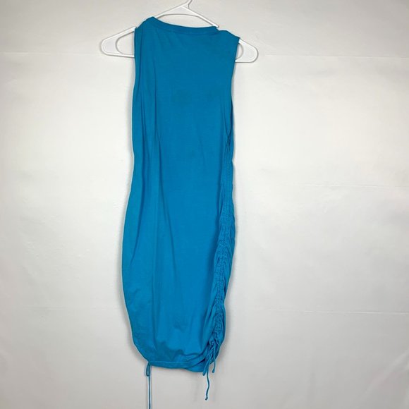 Cotton Citizen x Revolve Lisbon Mini Ruched Sleeveless Dress Marine Blue Small - Picture 8 of 10